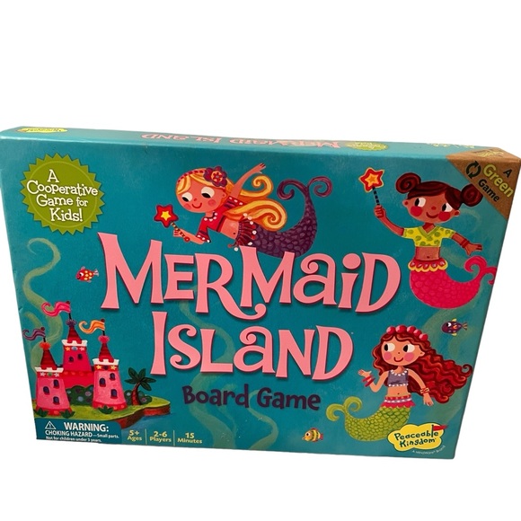 Mermaid Island Board Game Ages 5+ Mind Wave - Picture 1 of 2